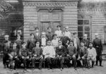 Рабочие, кондукторы, служащие станции Обираловка, 1900 год