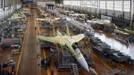 Поточные линии сборки самолетов Су-35С и Су-57
