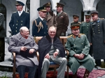 У. Черчиль, Ф Рузвельт и И.Сталин на Ялтинской конференции, февраль 1945  