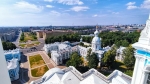 Такой вид без построенной пока колокольни