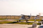 На стоянке сверхлегкий самолет Х-32 "Бекас"