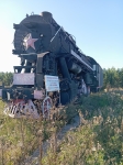Паровоз Лебедянка в полях Алтайского края