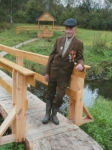 С.И. Крутиков у своего родника